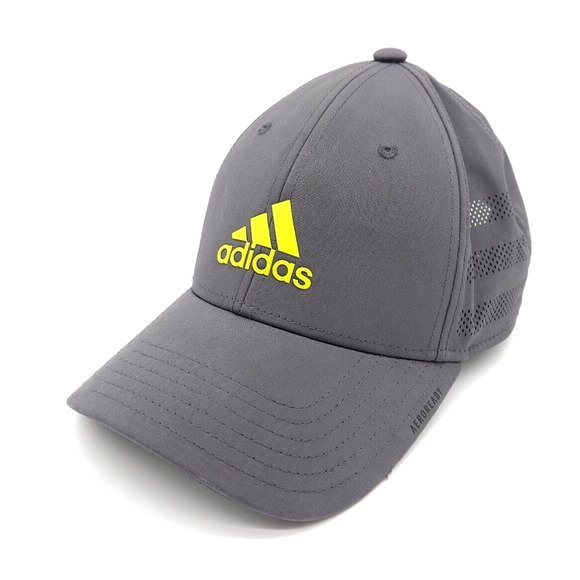 Adidas‎ Aeroready Strapback Golf Hat Baseball Running Adjustable Gray Ball Cap - Picture 1 of 7